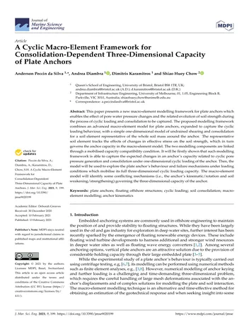 Más sobre Un marco de macroelemento cíclico para la capacidad de consolidación tridimensional dependiente de la consolidación de la placa